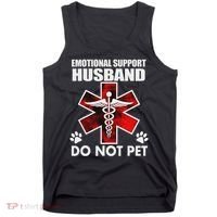 Emotional Support Husband Do Not Pet Tank Top thumb 0