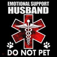 Emotional Support Husband Do Not Pet Tank Top thumb 6