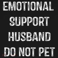 Emotional Support Husband Do Not Pet Pajama Set thumb 2