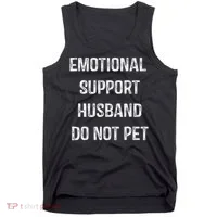 Emotional Support Husband Do Not Pet Tank Top thumb 0