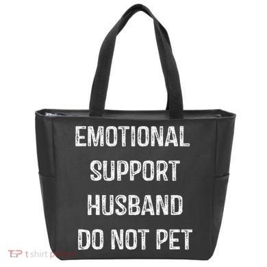 Emotional Support Husband Do Not Pet Tote Bag