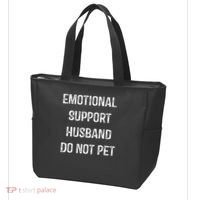 Emotional Support Husband Do Not Pet Tote Bag thumb 3