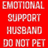 Emotional Support Husband Do Not Pet Santa Hat thumb 1