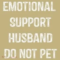 Emotional Support Husband Do Not Pet Sweatshirt thumb 2