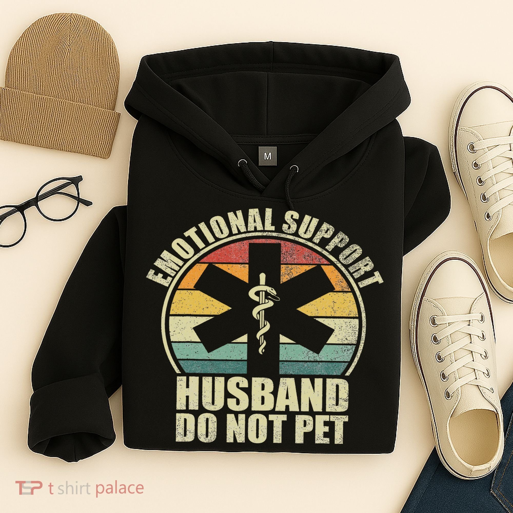 Emotional Support Husband Do Not Pet Hoodie