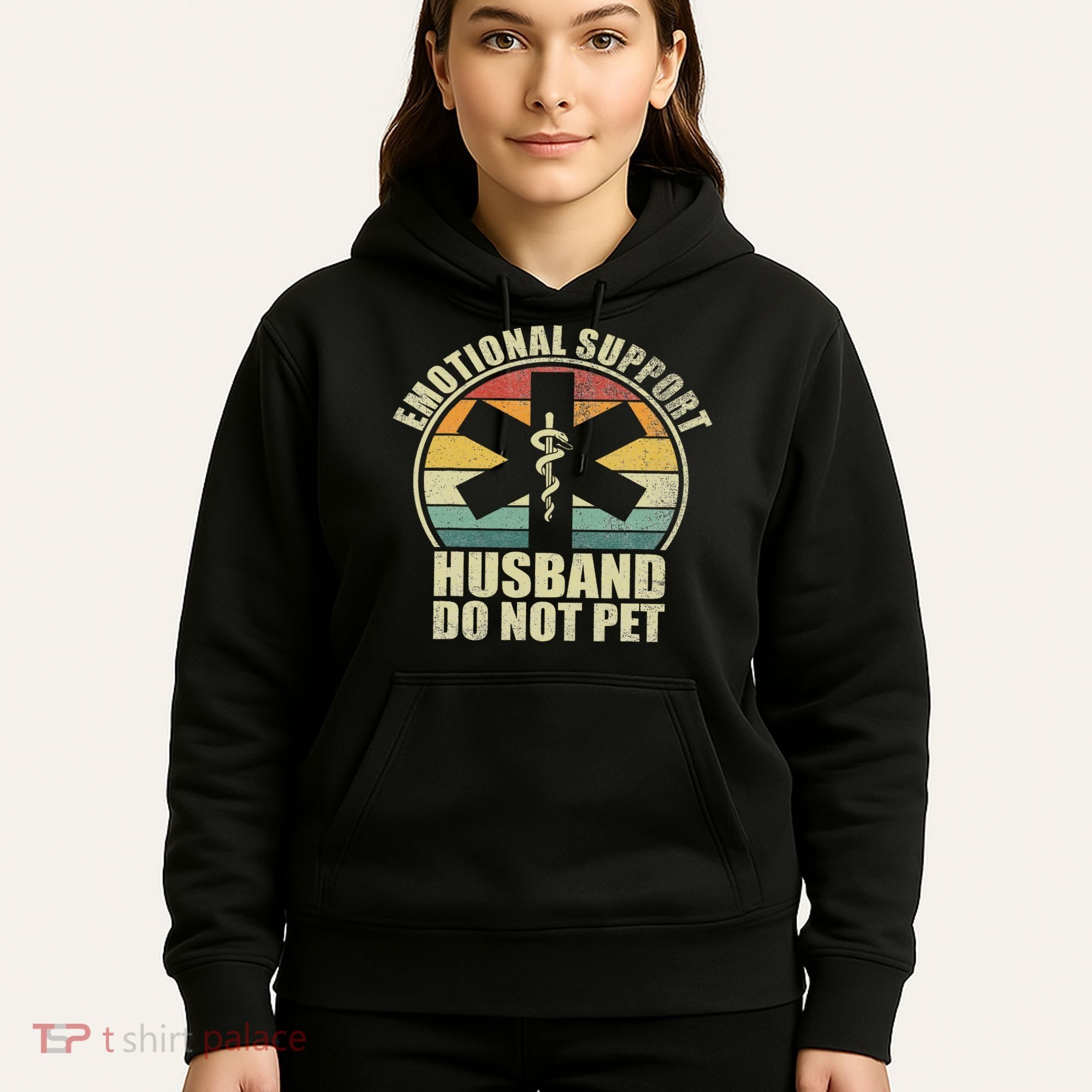 Emotional Support Husband Do Not Pet Hoodie