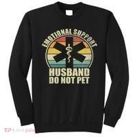 Emotional Support Husband Do Not Pet Sweatshirt thumb 0