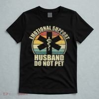 Emotional Support Husband Do Not Pet T-Shirt thumb 5