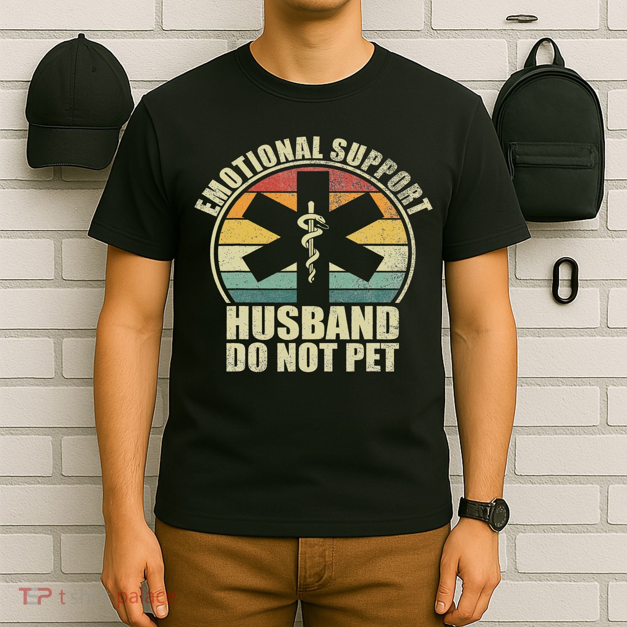 Emotional Support Husband Do Not Pet T-Shirt