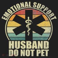 Emotional Support Husband Do Not Pet Beanie thumb 2