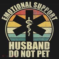 Emotional Support Husband Do Not Pet Polo thumb 3