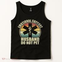 Emotional Support Husband Do Not Pet Tank Top thumb 2