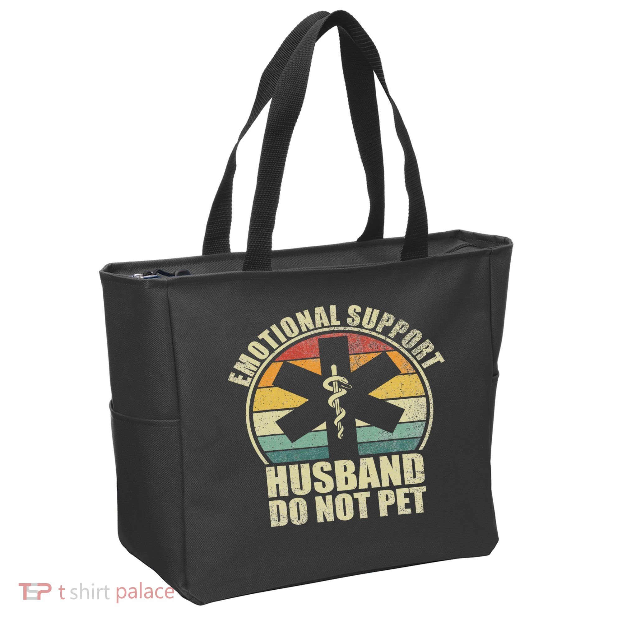 Emotional Support Husband Do Not Pet Tote Bag
