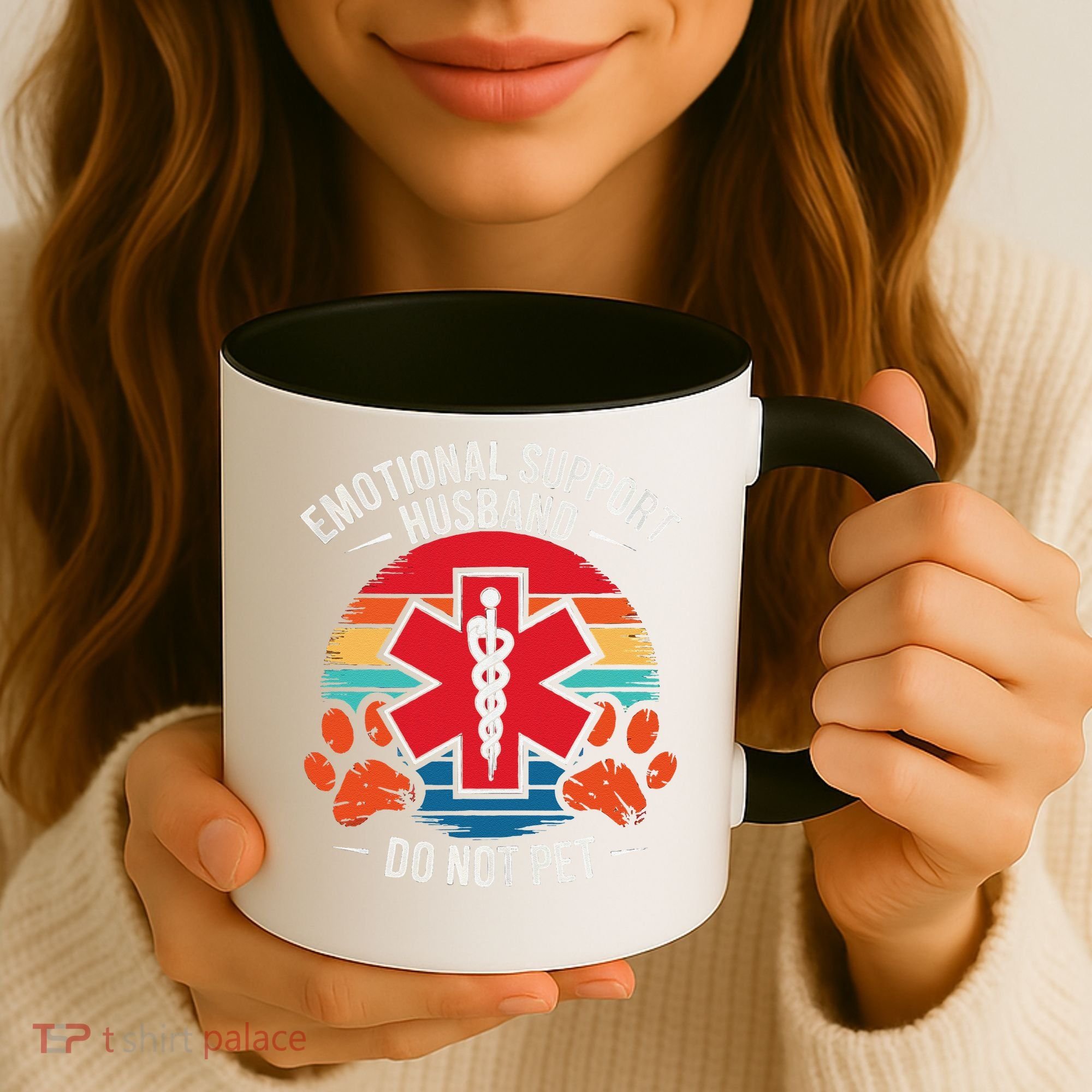 Emotional Support Husband Do Not Pet Coffee Mug