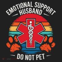 Emotional Support Husband Do Not Pet Tumbler thumb 3