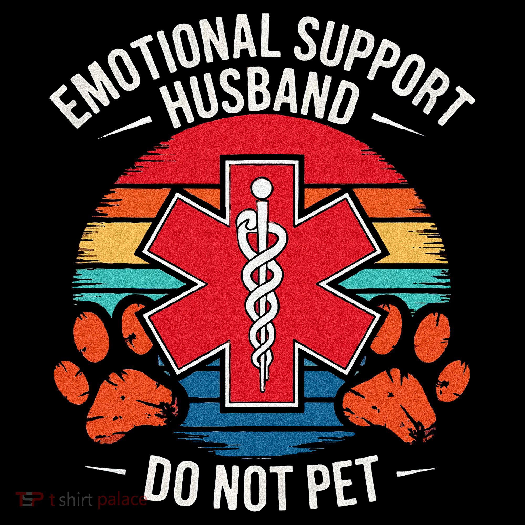 Emotional Support Husband Do Not Pet Tank Top