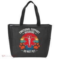 Emotional Support Husband Do Not Pet Tote Bag thumb 0