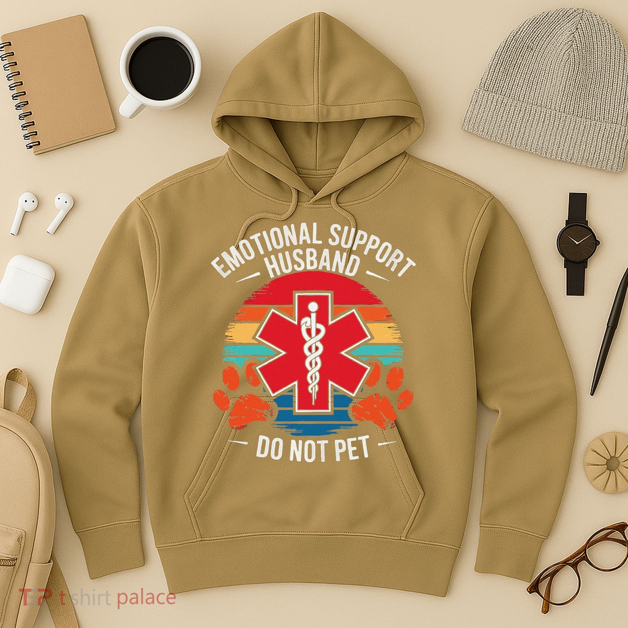 Emotional Support Husband Do Not Pet Hoodie