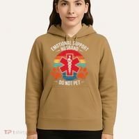 Emotional Support Husband Do Not Pet Hoodie thumb 5