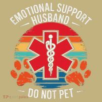 Emotional Support Husband Do Not Pet Sweatshirt thumb 2