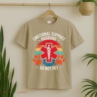 Emotional Support Husband Do Not Pet T-Shirt thumb 2