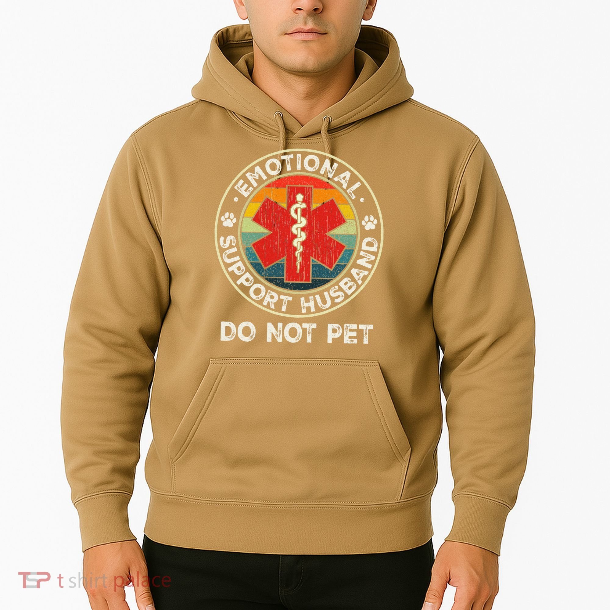 Emotional Support Husband Do Not Pet Funny Hoodie