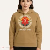 Emotional Support Husband Do Not Pet Funny Hoodie thumb 5