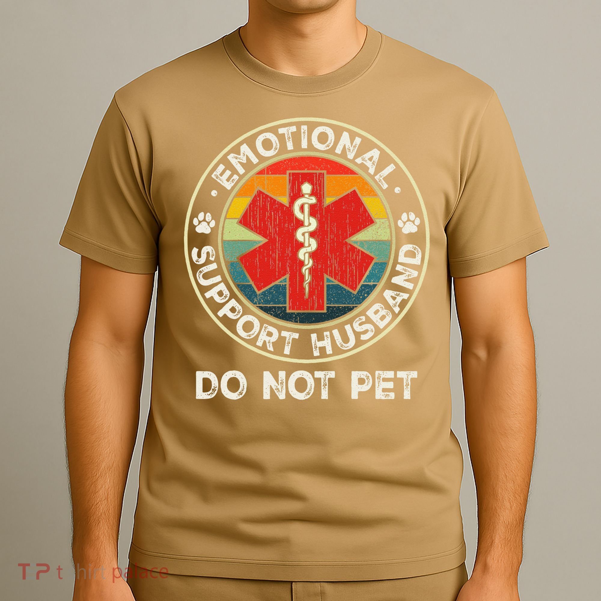 Emotional Support Husband Do Not Pet Funny T-Shirt