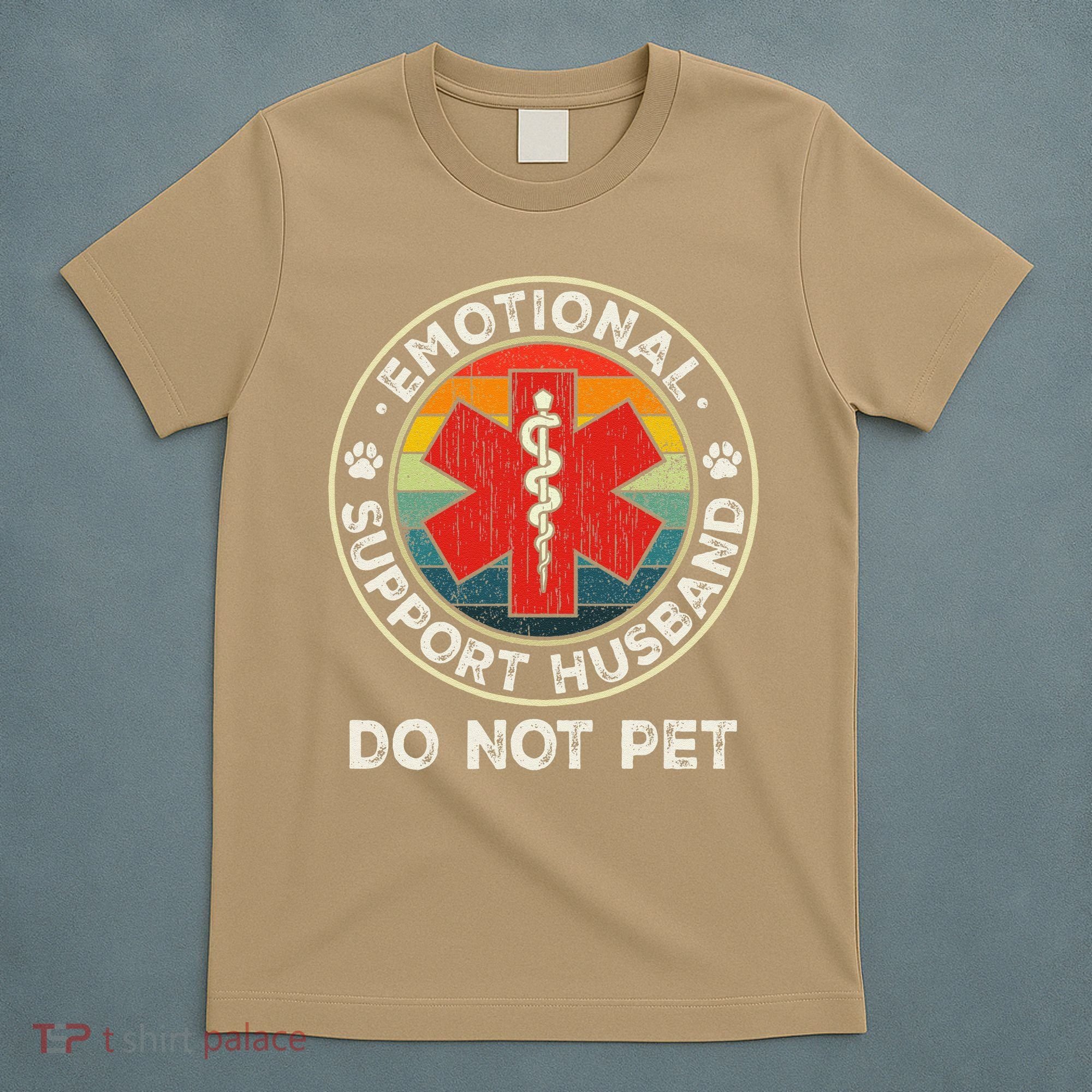 Emotional Support Husband Do Not Pet Funny T-Shirt