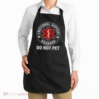 Emotional Support Husband Do Not Pet Apron thumb 2