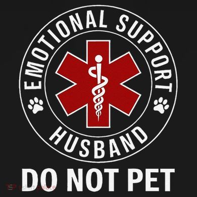 Emotional Support Husband Do Not Pet Bucket Hat