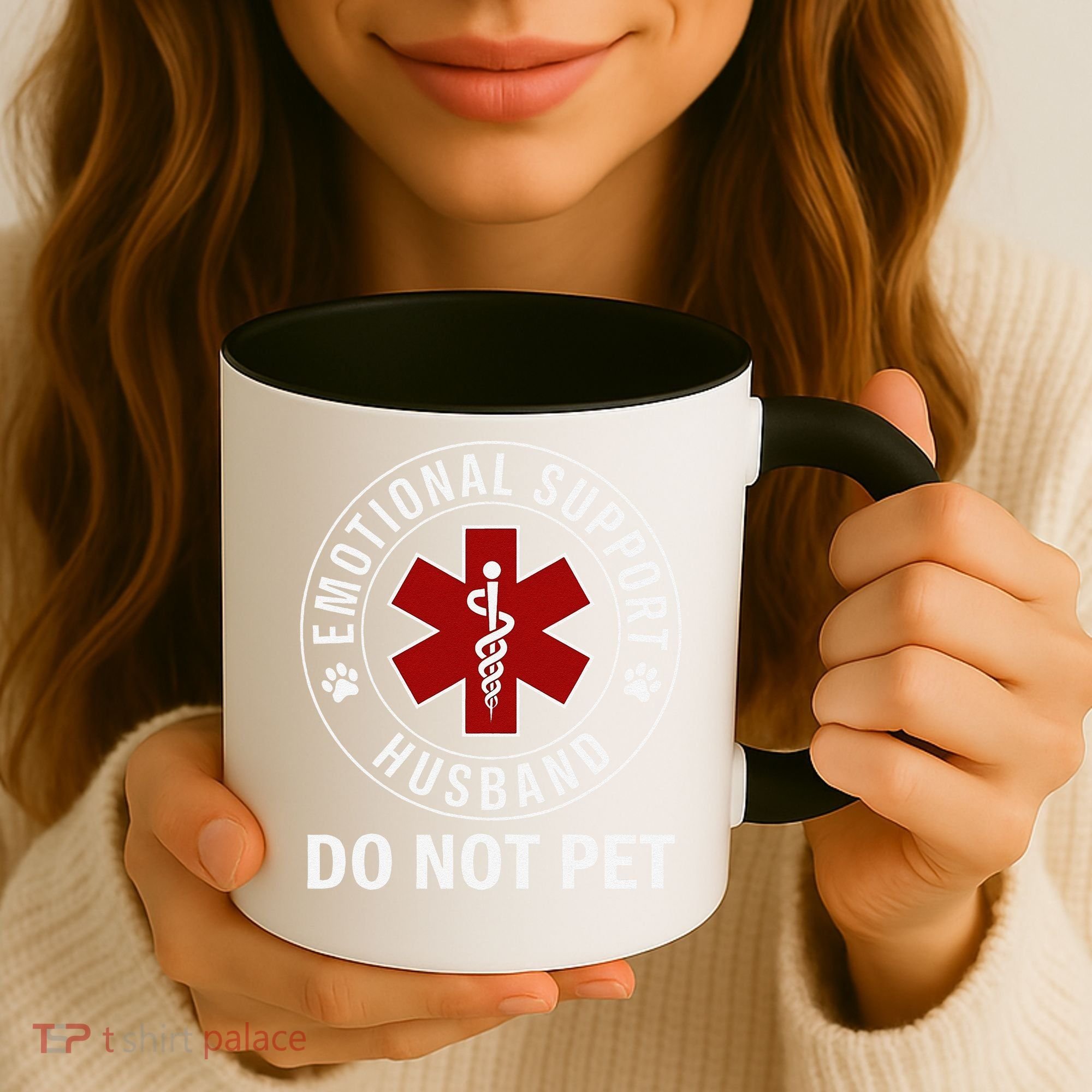 Emotional Support Husband Do Not Pet Coffee Mug