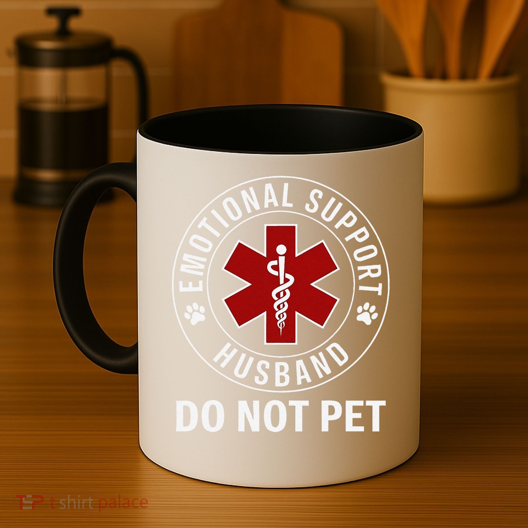 Emotional Support Husband Do Not Pet Coffee Mug