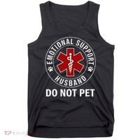 Emotional Support Husband Do Not Pet Tank Top thumb 0
