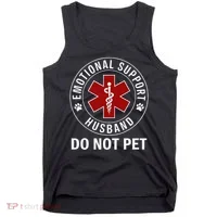 Emotional Support Husband Do Not Pet Tank Top thumb 0