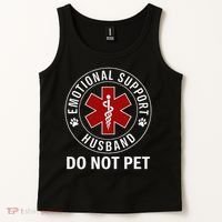 Emotional Support Husband Do Not Pet Tank Top thumb 2