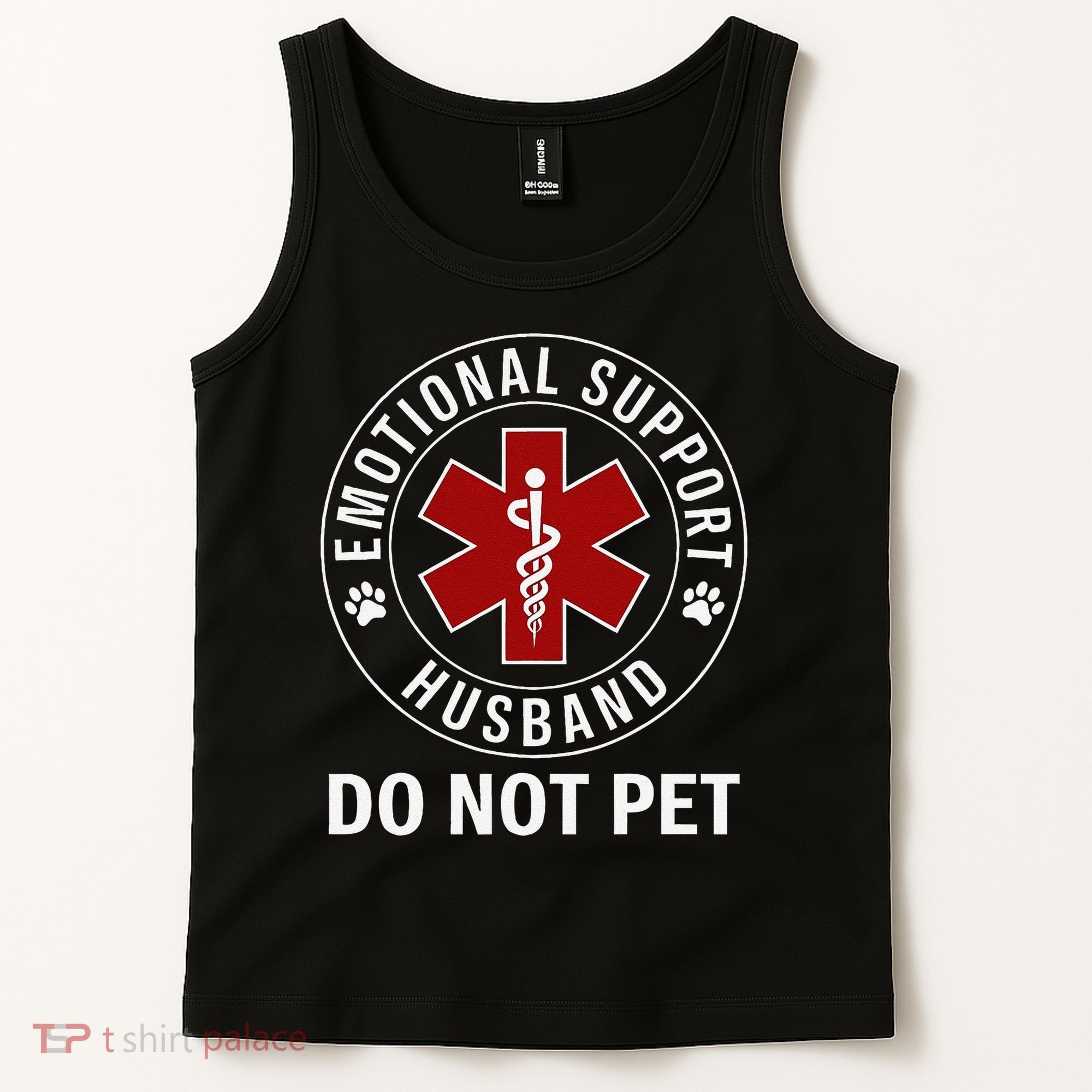 Emotional Support Husband Do Not Pet Tank Top