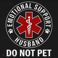 Emotional Support Husband Do Not Pet Tank Top thumb 6