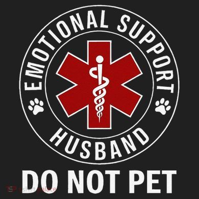 Emotional Support Husband Do Not Pet Zone Performance Long-Sleeve T-Shirt