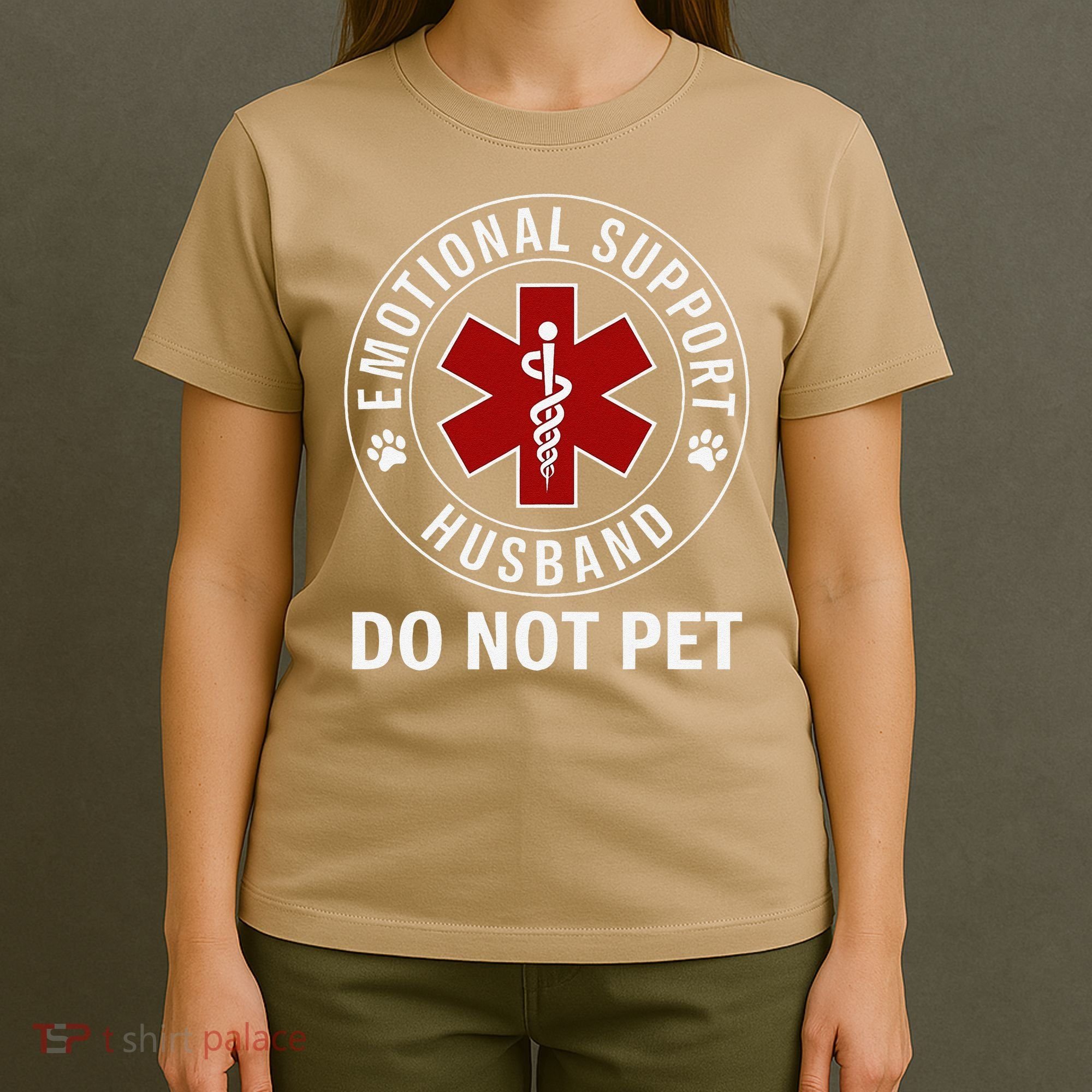Emotional Support Husband Do Not Pet T-Shirt