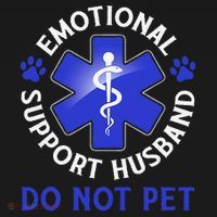 Emotional Support Husband Do Not Pet Marriage Humor Funny Apron thumb 3