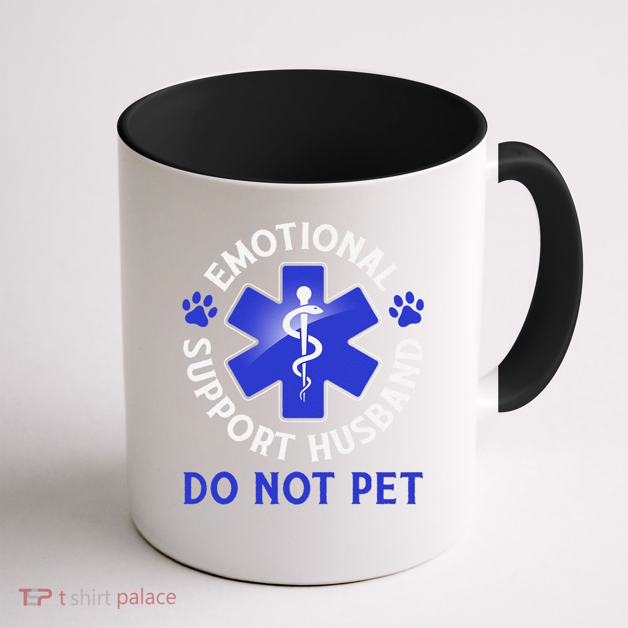 Emotional Support Husband Do Not Pet Marriage Humor Funny Coffee Mug