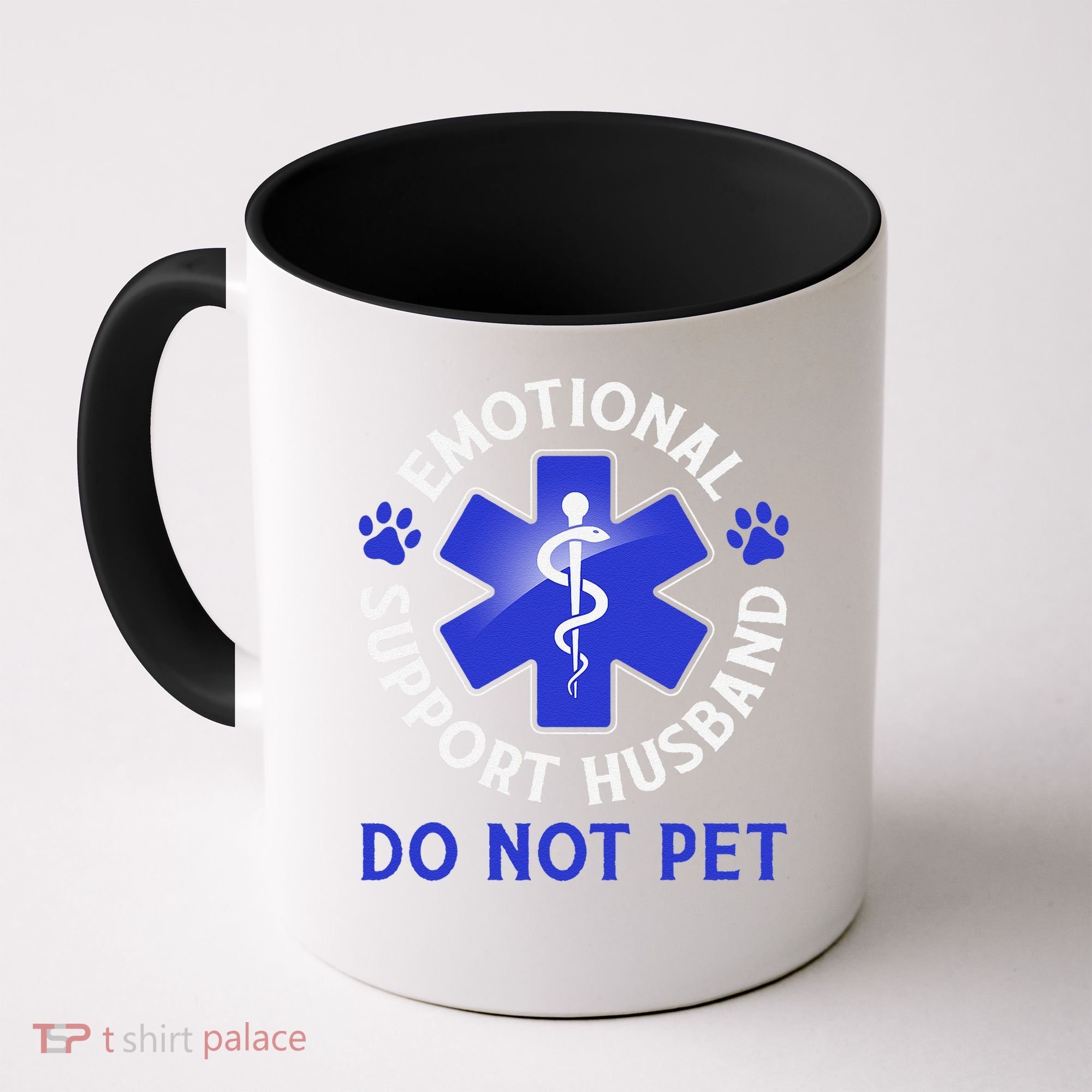 Emotional Support Husband Do Not Pet Marriage Humor Funny Coffee Mug