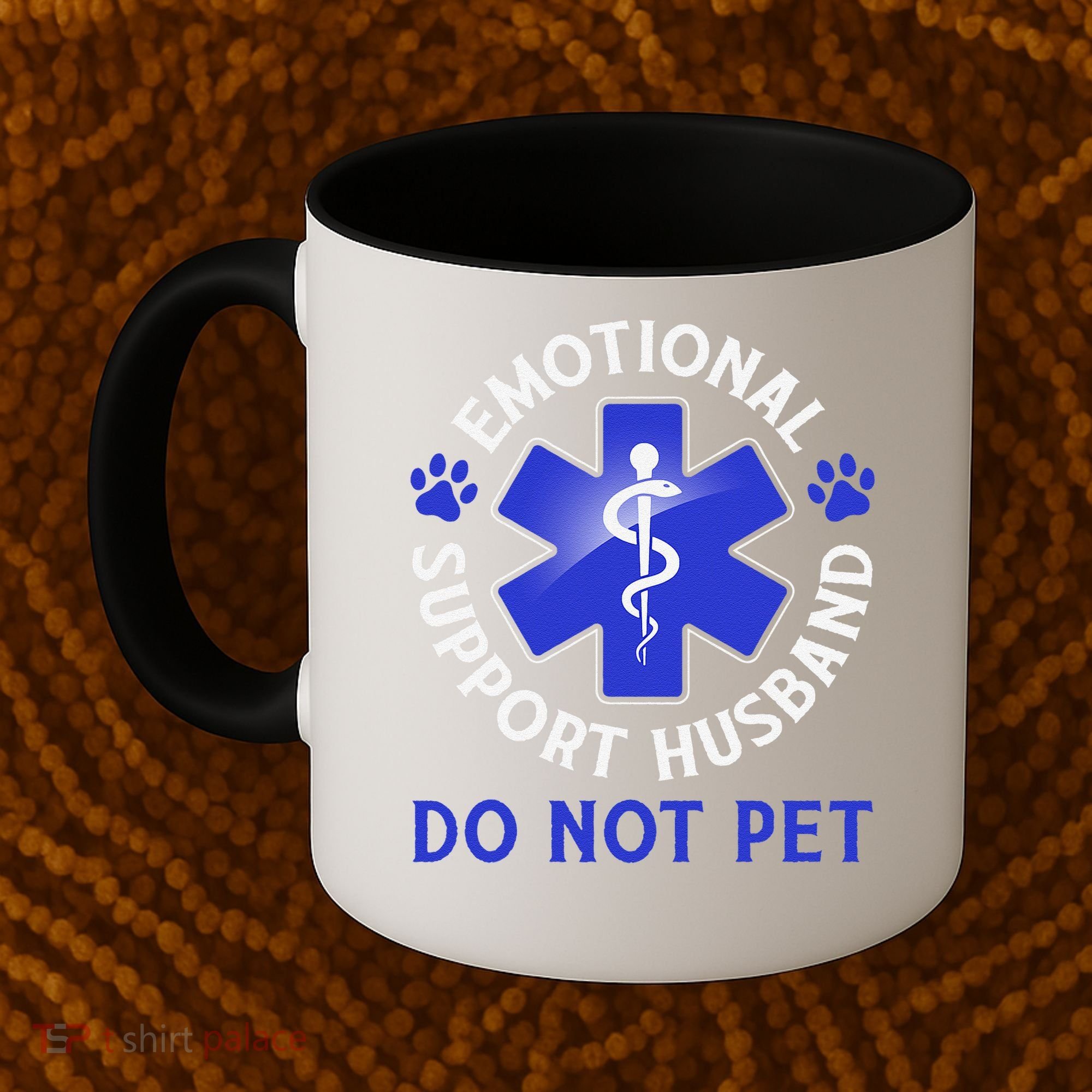 Emotional Support Husband Do Not Pet Marriage Humor Funny Coffee Mug