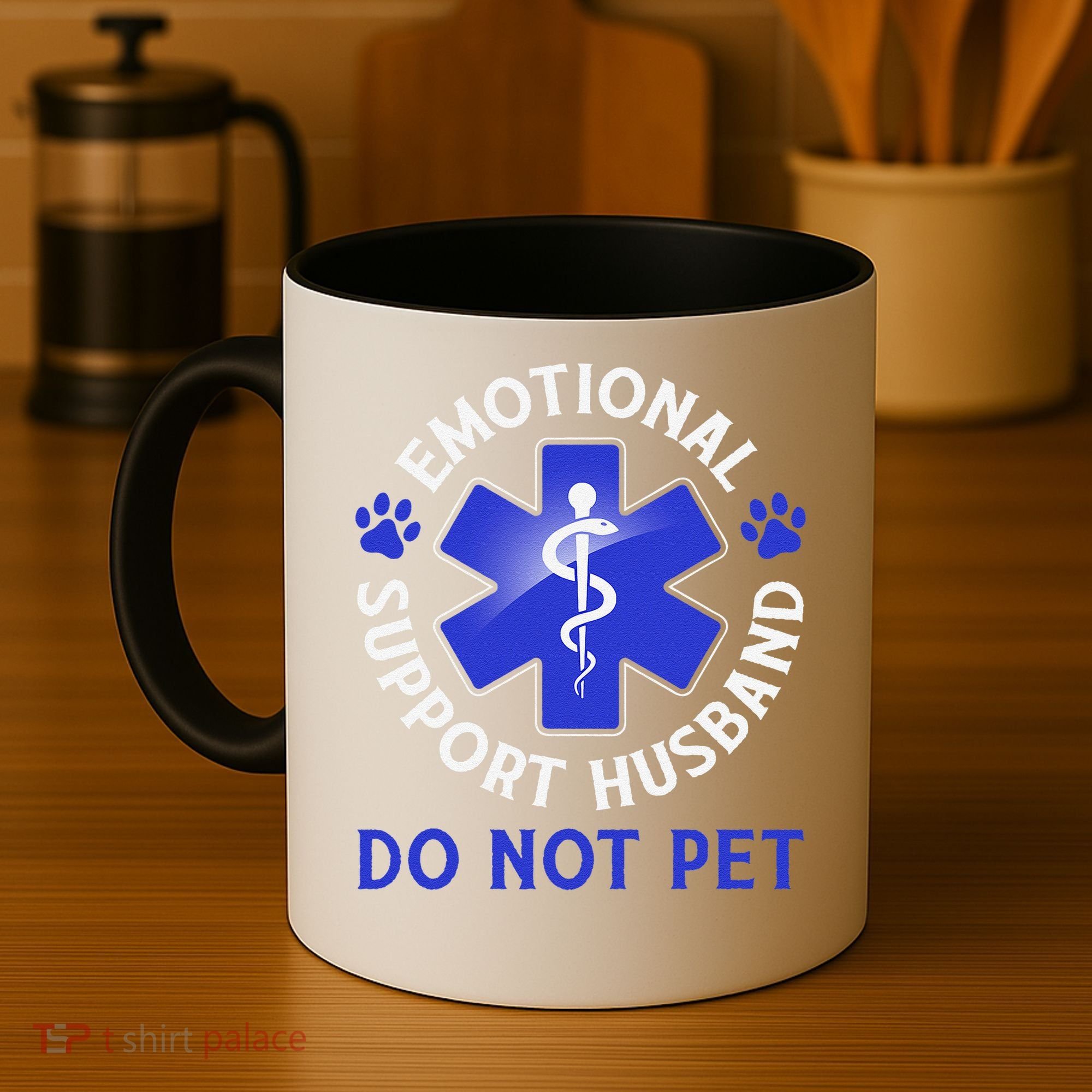 Emotional Support Husband Do Not Pet Marriage Humor Funny Coffee Mug