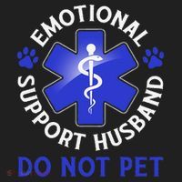Emotional Support Husband Do Not Pet Marriage Humor Funny Beanie thumb 2