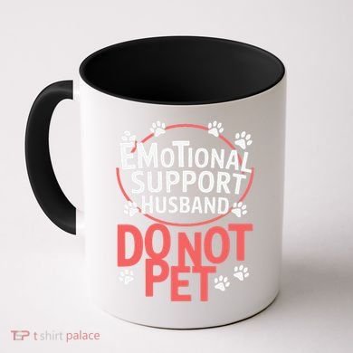 Emotional Support Husband Do Not Pet Coffee Mug