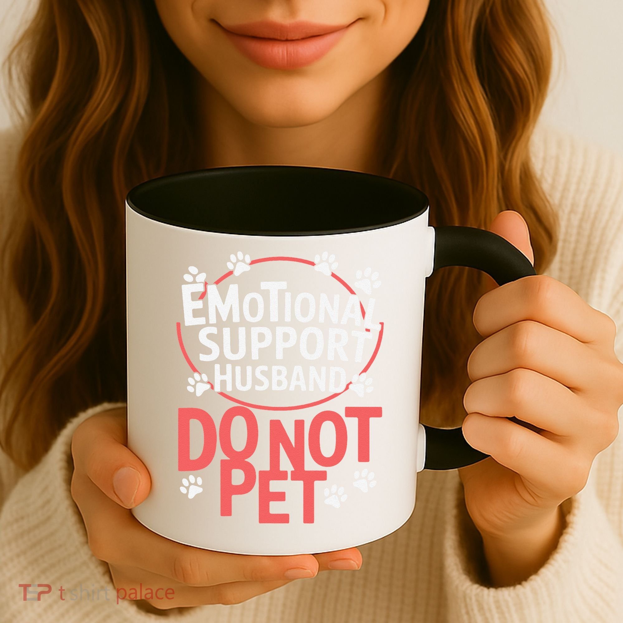 Emotional Support Husband Do Not Pet Coffee Mug