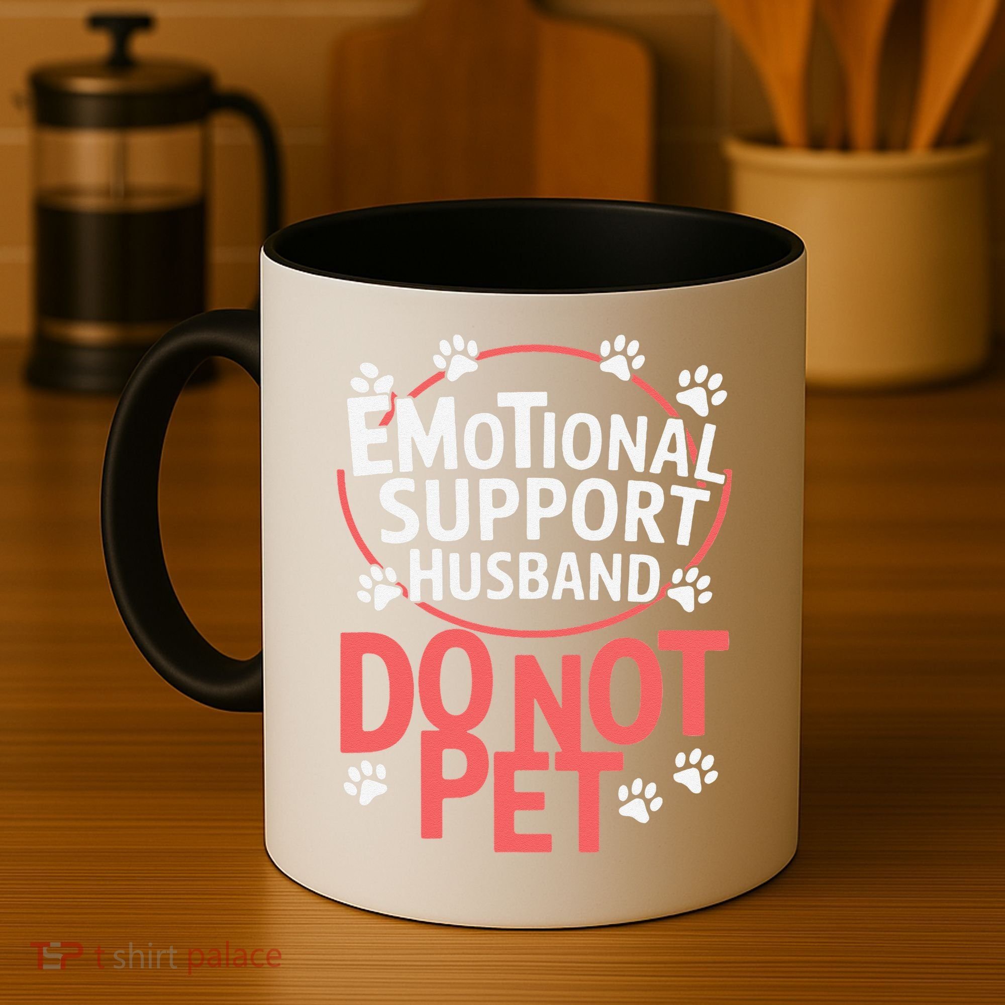 Emotional Support Husband Do Not Pet Coffee Mug