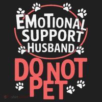 Emotional Support Husband Do Not Pet Beanie thumb 2